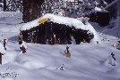 Capannuccia con neve